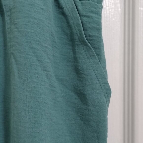 NYCC Teal Jogger Dress Pants PXL Petite Elastic Waist Pull-On Work Casual - Picture 13 of 15